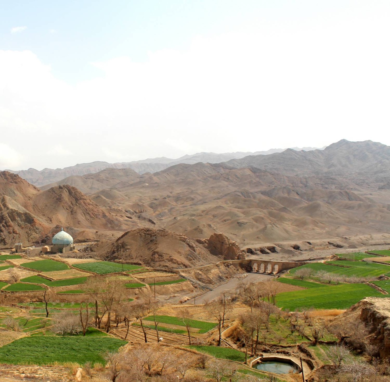 شترگلو و پل آب بر خرانق/ پل استرو (خرانق) یزد، تنها پل انتقالدهنده آب روی کشور