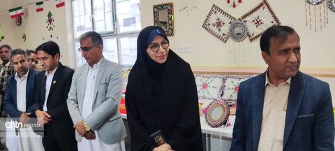 نمایشگاه سکه‌دوزی و صنایع دستی در شهرستان لاشار سیستان و بلوچستان افتتاح شد  