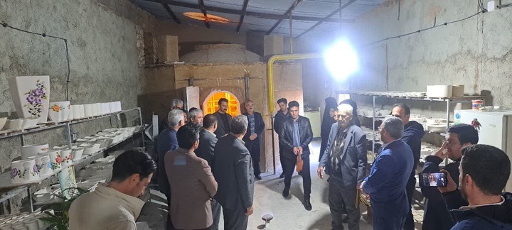 افتتاح کارگاه سفال و سرامیک در روستای اقچلو کبودراهنگ همدان