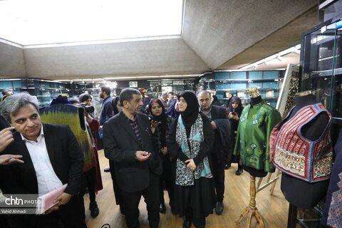 بازدید وزیر میراث‌فرهنگی، گردشگری و صنایع‌دستی از نمایشگاه سرو سیمین۸