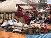 برپایی بازارچه صنایع‌دستی و مشاغل خانگی در بندر ترکمن در غرب گلستان