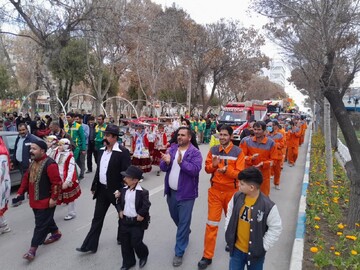 کارناوال استقبال از بهار شهرستان شیروان برگزار شد