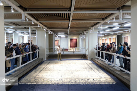 افتتاح گالری بافته‌های تصویری پژوهشی در فرش‌های تصویری عصر قاجار در موزه فرش