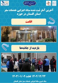 گزارش تجمیعی ستاد اجرایی خدمات سفر استان گلستان