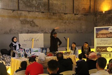 برگزاری برنامه کودکان آب‌آشنا در آب انبار سردار بزرگ قزوین