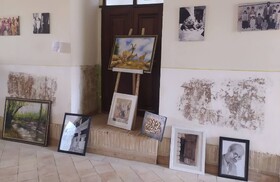 نمایشگاه نقاشی در قلعه تاریخی دزک گشایش یافت