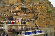 مراسم هزار دف در روستای تاریخی پالنگان کردستان برگزار می‌شود