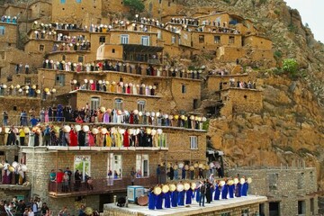 مراسم هزار دف در روستای تاریخی پالنگان کردستان برگزار می‌شود