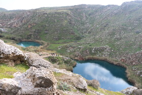 بازدید گردشگران نوروزی از دریاچه دوقلو آبدانان
