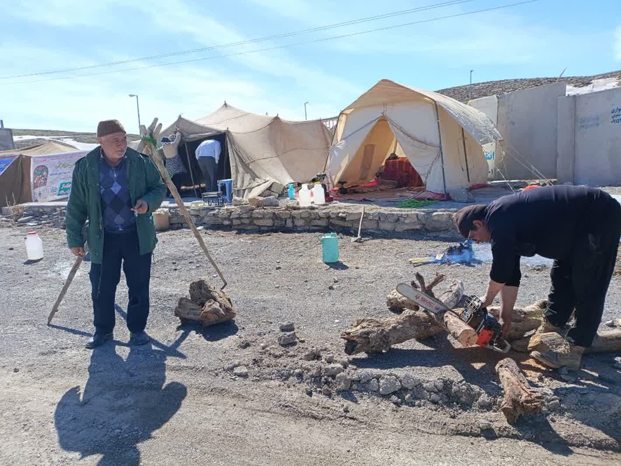 استقبال از مسافران نوروزی شهرستان درگز در سیاه چادرهای عشایری