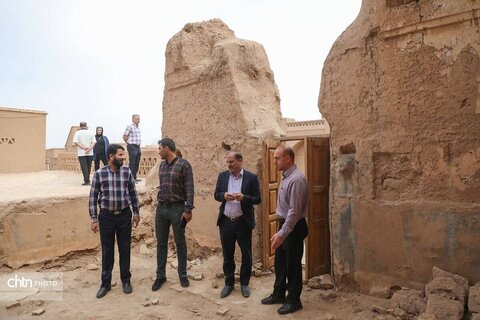 بازدید میدانی معاون میراث فرهنگی و معاون گردشگری استان یزد از روستای فهرج