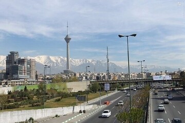 وضعیت ترافیکی معابر تهران در دوازدهمین روز از سال ۱۴۰۳