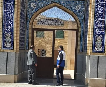 گشت نظارتی ستاد اجرایی خدمات سفر از نمازخانه‌های آشتیان