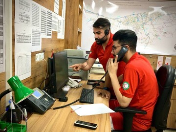 پاسخگویی اپراتورهای مرکز EOC  هلال‌احمر مازندران به ۸۶۰۰ تماس مردمی در طرح نوروزی