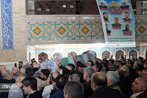 مراسم وداع با سرداران شهید راه قدس در شهرک شهید محلاتی