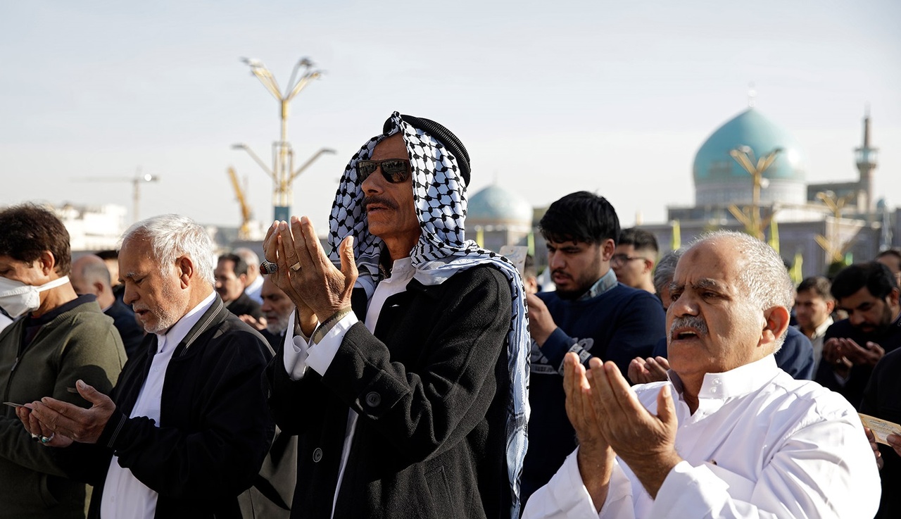 شکوه نماز عید فطر در کنار خورشید خراسان