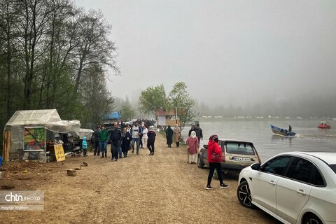 استقبال گردشگران از دریاچه الندان