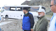 ۷۰ مسافر ۳ دستگاه اتوبوس گرفتار سیلاب مسیر نیکشهر- چابهار نجات یافتند 