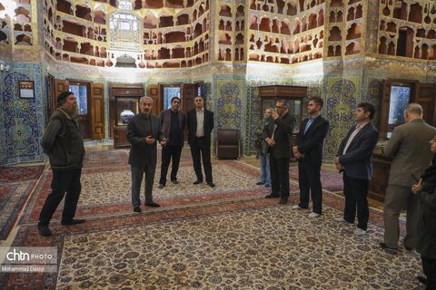 بازدید میهمانان اولین کنفرانس بین‌المللی موزه‌ها از مجموعه جهانی شیخ صفی‌الدین اردبیلی