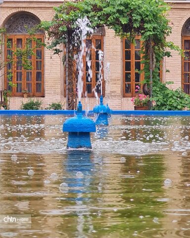 بارش رحمت الهی با هوایی دل انگیز  و با طراوت بهاری در  میراث فرهنگی یزد