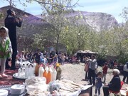 جشنواره غذاهای سنتی و آش انغوزه در چناران خراسان رضوی برگزار شد
