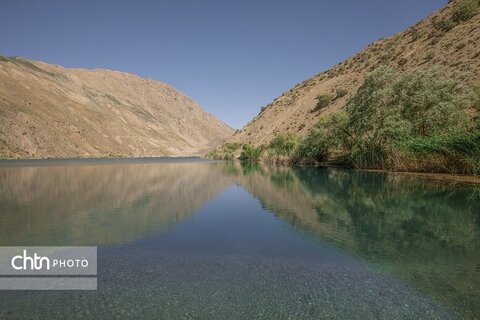 نمایی زیبا از دریاچه فیروزه ای گهر  لرستان