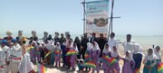 جشن بادبادک‌ها و ساخت سازه های شنی در ساحل کنارک برگزار شد  