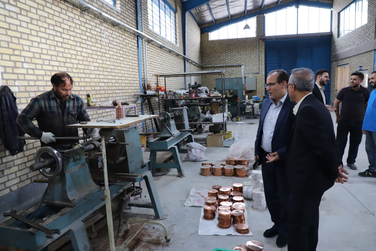 بازدید مدیرکل بازاریابی و تجاریسازی معاونت صنایعدستی کشور از کارگاههای مس زنجان
