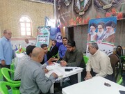 برپایی میز خدمت اداره‌کل میراث‌فرهنگی، گردشگری و صنایع‌دستی استان بوشهر در تنگستان