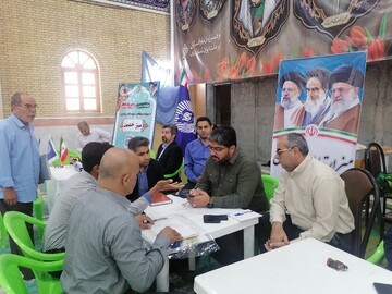 برپایی میز خدمت اداره‌کل میراث‌فرهنگی، گردشگری و صنایع‌دستی استان بوشهر در تنگستان