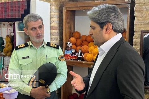 بازدید فرمانده انتظامی مازندران از پایگاه میراث‌ملی فرح‌آباد ساری