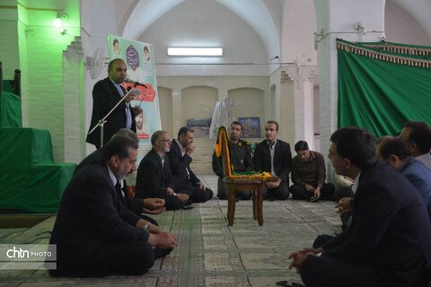 پرچم متبرک بارگاه مطهر امام رضا علیه السلام مهمان مسجد ارگ یزد