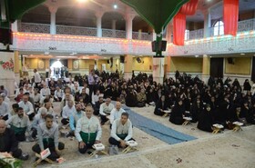اجتماع قرآنی خادمیاران رضوی در حسینیه اعظم زنجان برگزار شد