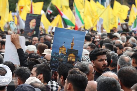 مراسم با شکوه  تشییع و بدرقه شهید جمهور«رئیس‌جمهور فقید» در مشهد الرضا( علیه السلام)