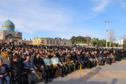 تکریم رئیس جمهور شهید با حضور با شکوه مردم قزوین در گلزار شهدا