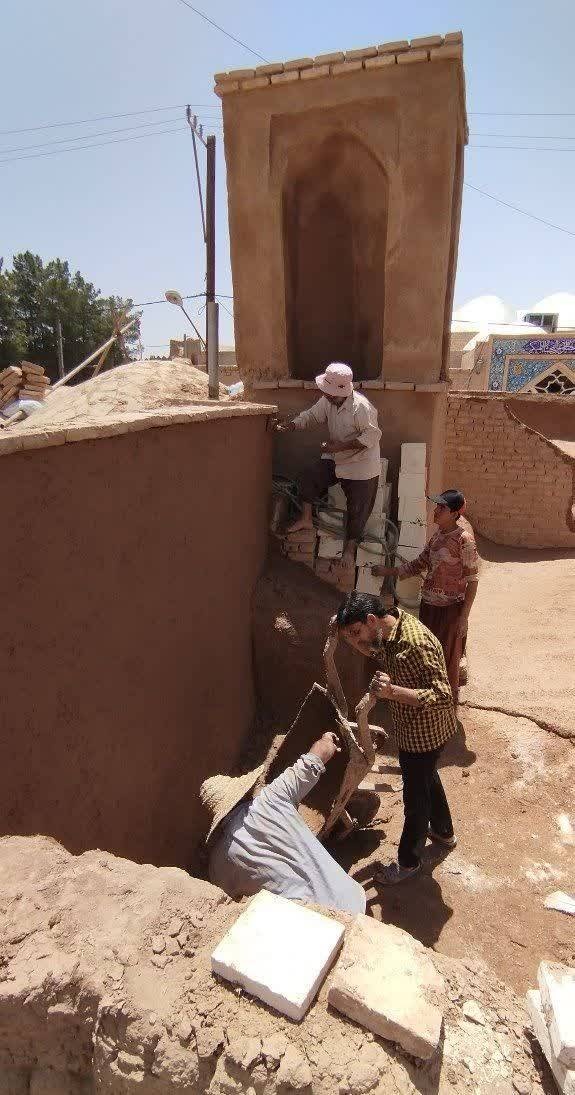 پایان اردوی جهادی مرمت مجموعه تاریخی سرحوض عزآباد