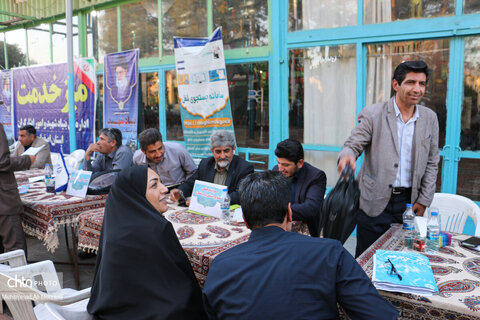 برگزاری میز خدمت ئستگاه های اجرایی در خیمه گلستان شهدا اضفهان