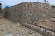 عملیات پله‌گذاری و احداث دیوار سنگی پارک سلامت تبریز با استمرار تداوم دارد
