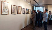 نمایشگاه آثار هنرمندان صنایع‌دستی در قزوین افتتاح شد