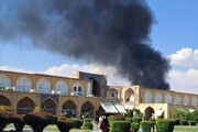 آتش‌سوزی در جنب بازار تاریخی اصفهان مهار شد
