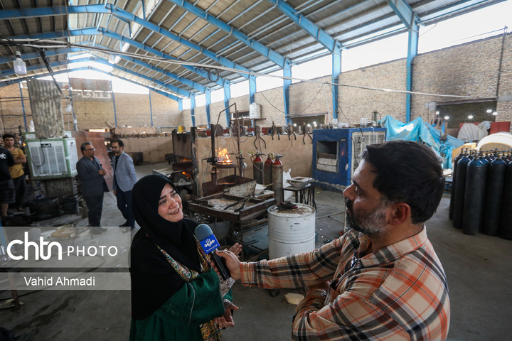 بازدید مریم جلالی از کارگاه های صنایع دستی ورامین