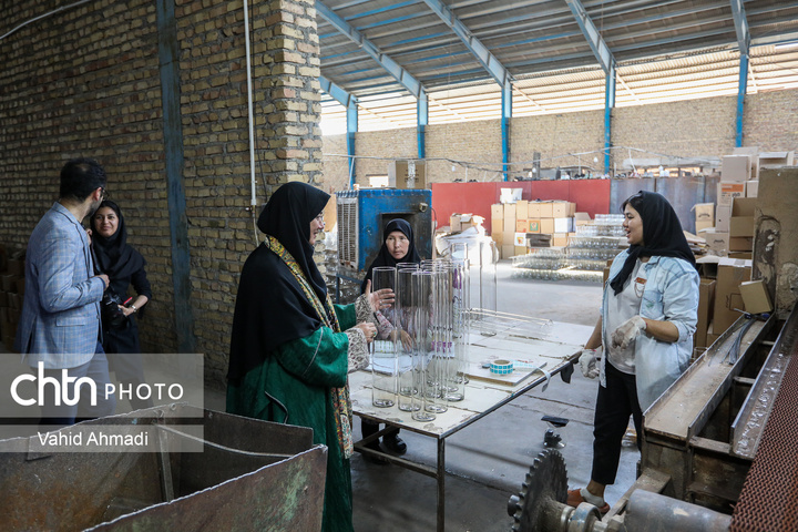 بازدید مریم جلالی از کارگاه های صنایع دستی ورامین