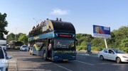 رونمایی از نخستین اتوبوس گردشگری شمال کشور در گرگان