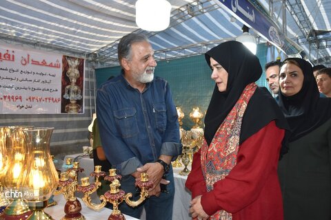 بازدید معاون صنایع‌دستی کشور از دهمین نمایشگاه سراسری صنایع‌دستی خراسان شمالی