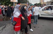 ارائه خدمات هلال احمر زنجان به ۲۹۵ نفر از رهروان غدیر