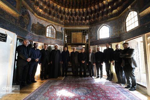 آیین سنتی طشت گذاری در پایگاه میراث جهانی شیخ صفی الدین اردبیلی