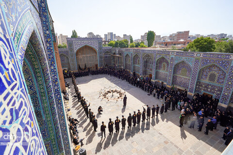 مراسم طشت گذاری در پایگاه میراث جهانی شیخ صفی الدین اردبیلی