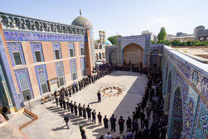 آیین طشت‌گذاری در مجموعه جهانی شیخ صفی‌الدین اردبیلی برگزار شد