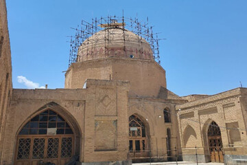 اعتبار مرمت گنبد مسجد جامع گلپایگان افزایش یافت