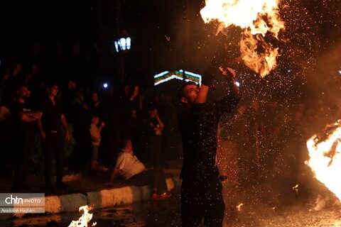 آیین پولکه‌گردانی در عجب‌شیر